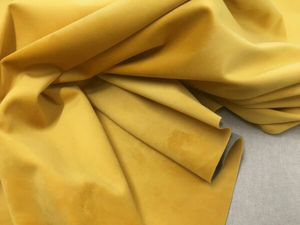 Premium Quartz Thermal & Blackout Backed Plain Velvet -GOLDEN OCHRE - Image 2