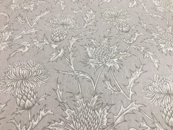 Star Thistle Toile Cotton - GREY