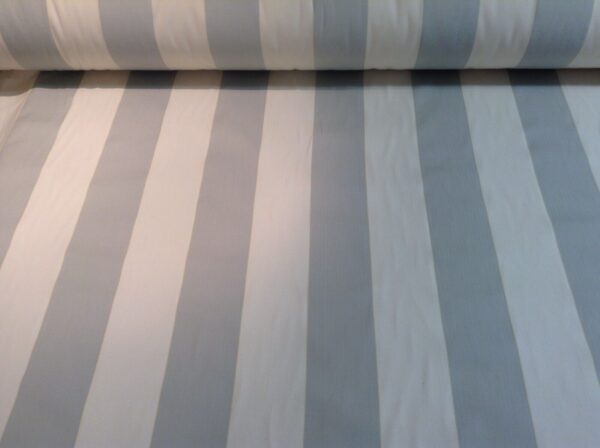 Decking Herringbone Stripe Cotton GREY