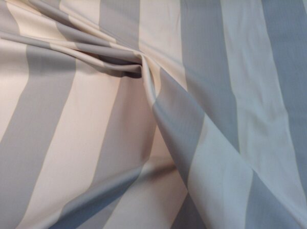 Decking Herringbone Stripe Cotton GREY - Image 4