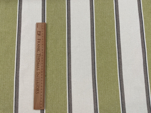 Guernsey Herringbone Stripe Tweed Wool Type - LIME - Image 10