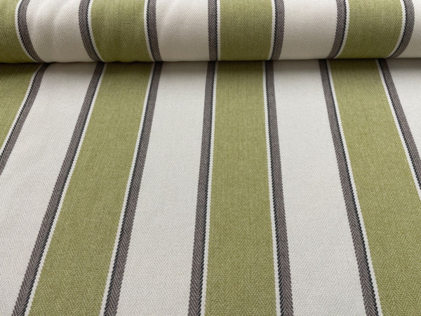 Guernsey Herringbone Stripe Tweed Wool Type - LIME - Image 12