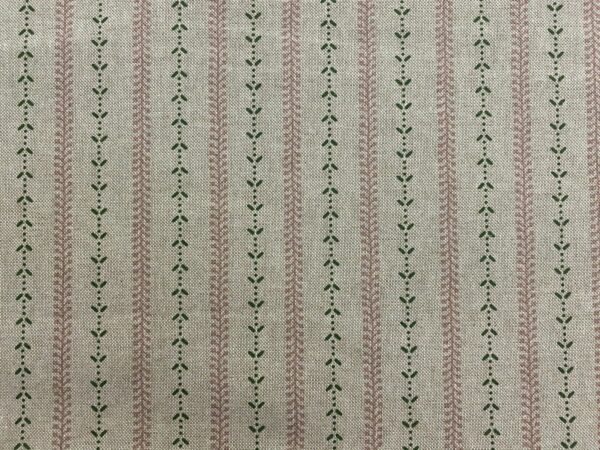 Grimaldi Regency Stripe Linen - PINK & GREEN - Image 6