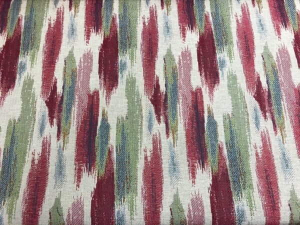 Arezzo Abstract Brushstroke Stripe Cotton - RED