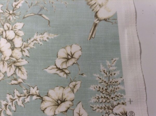 Floral Bird Toile Cotton - BLUE - Image 7