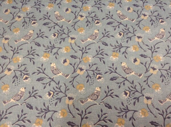 Nightingale Songbird Cotton - BLUE - Image 3
