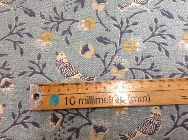 Nightingale Songbird Cotton - BLUE - Image 5