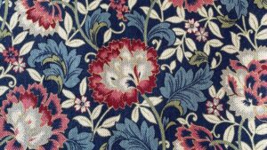 Rosetti Vintage Floral Linen - THISTLE BLUE