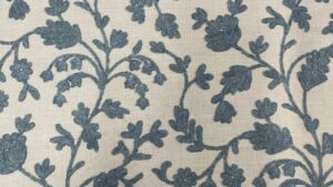 Lucca Embroidered Floral Linen SKY BLUE