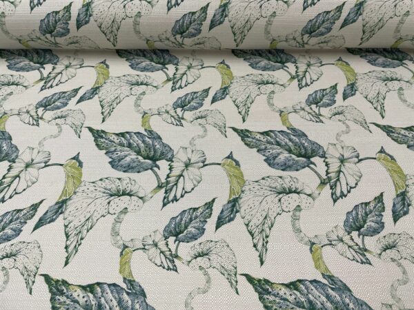 Vine Leaf Linen & Bamboo - BLUE & GREEN - Image 2