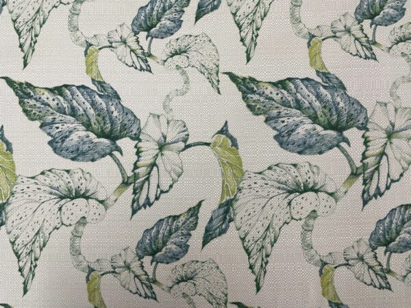 Vine Leaf Linen & Bamboo - BLUE & GREEN - Image 4
