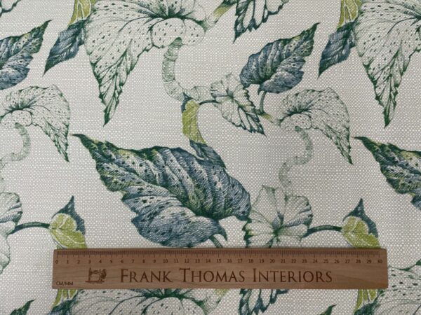 Vine Leaf Linen & Bamboo - BLUE & GREEN - Image 5