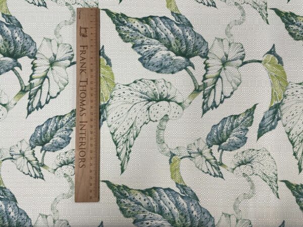 Vine Leaf Linen & Bamboo - BLUE & GREEN - Image 6