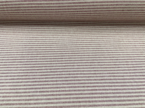 Columbia Stripe French Linen: 280cm - MER BLUE