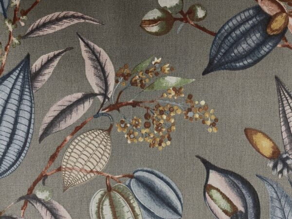 Seed Pod Floral Cotton - GREEN SMOKE - Image 4