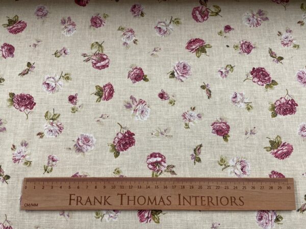 Antique Small Rose Linen - ROSE PINK - Image 4
