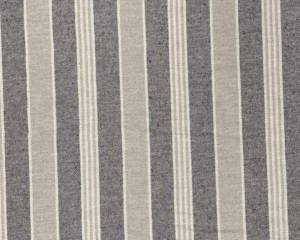 Cornell Stripe French Linen: 280cm - CHARCOAL GREY - Image 8