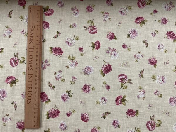 Antique Small Rose Linen - ROSE PINK - Image 8