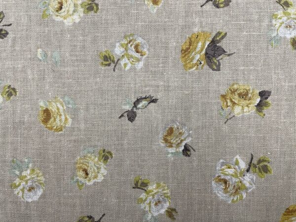Antique Small Rose Linen - YELLOW GOLD - Image 4