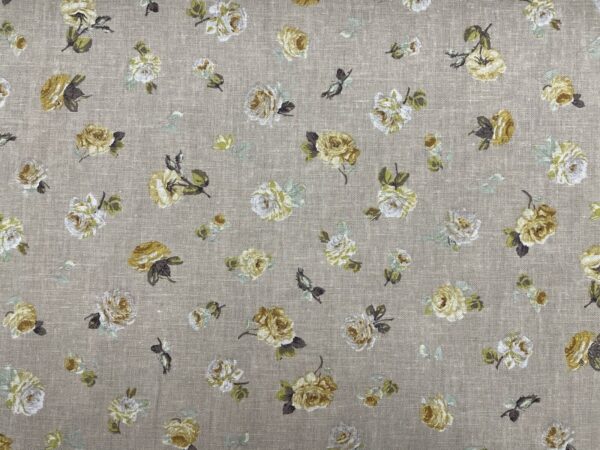 Antique Small Rose Linen - YELLOW GOLD - Image 7