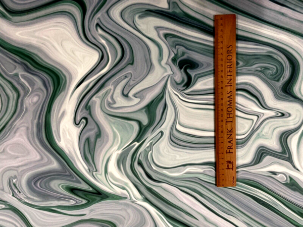 Ripple Marble Abstract Velvet - TEAL - Image 2