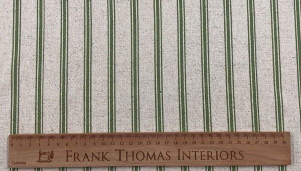 Linen Ticking Stripe - SAP GREEN - Image 7