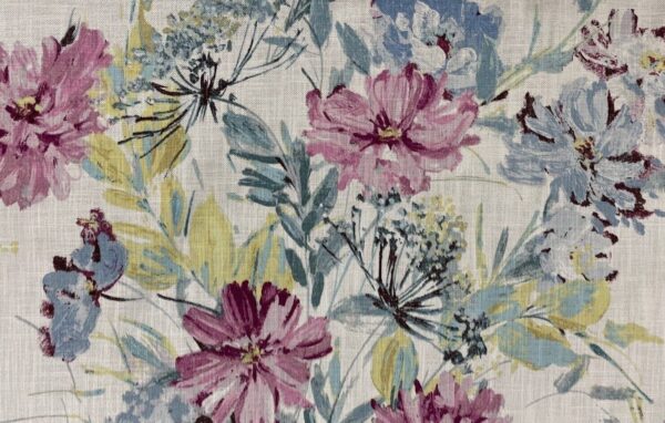 Laura Ashley Cosmos Floral Bouquet Linen - OFF WHITE - Image 5