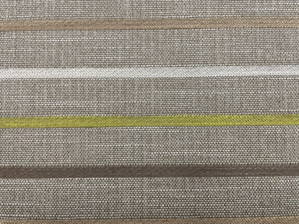 Edenbridge Horizontal Woven Stripe Linen - GREEN - Image 7