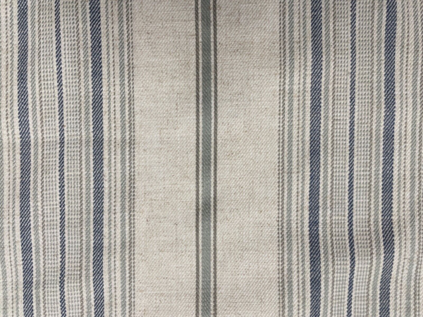 Glendale Woven Stripe Linen - INDIGO - Image 5