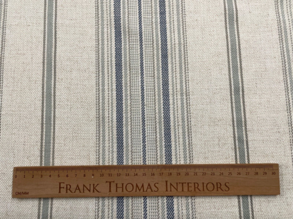 Glendale Woven Stripe Linen - INDIGO - Image 6