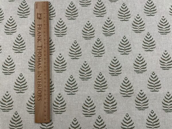 Woodperry Fir Leaf Linen - GREEN - Image 3