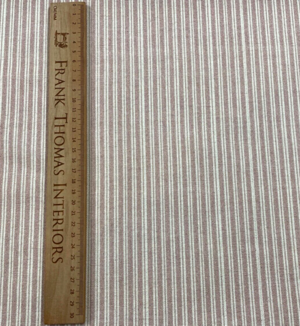 Richmond Double Ticking Stripe Linen - PINK - Image 8