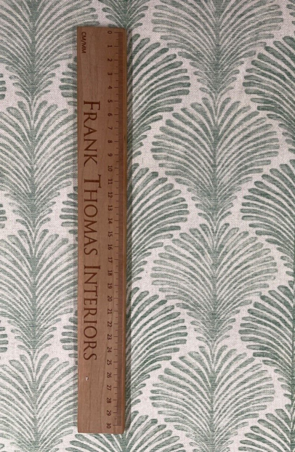 Deco Shell Brushed Linen: 280cm - GREEN - Image 10