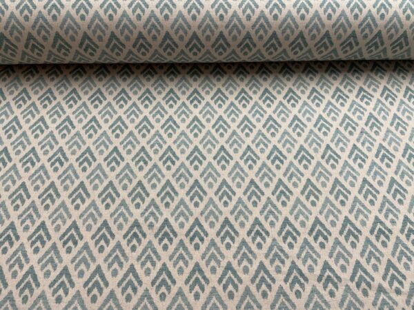 Alba Fir Leaf Linen - SEA SPRAY - Image 4