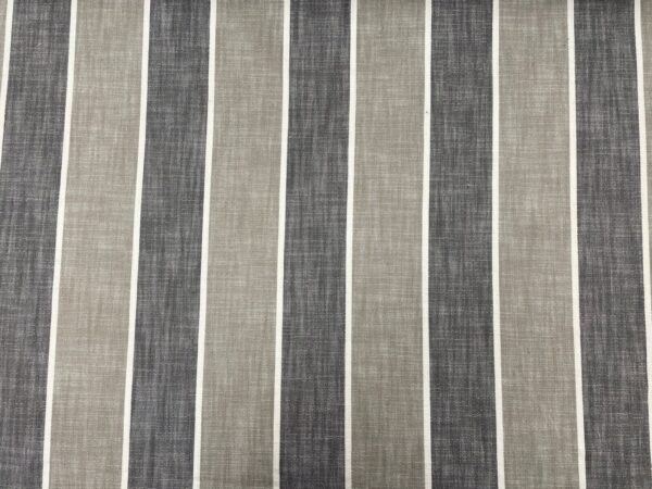 Malba Stripe Cotton - CHARCOAL GREY