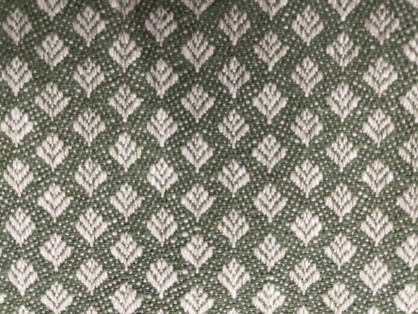 Dunster Mini Fir Leaf Cotton Jacquard - GREEN