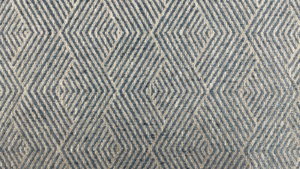 Porto Hexagon Stripe Woven Cotton - FRENCH BLUE